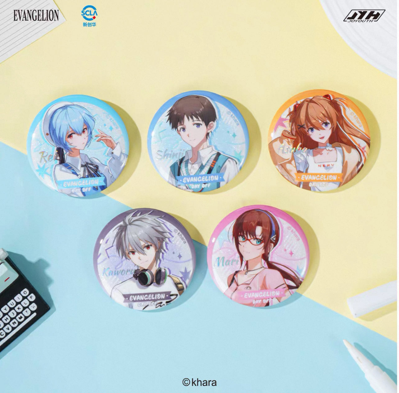 [PRE-ORDER] Neon Genesis Evangelion x Joyouth Can Badge Pin