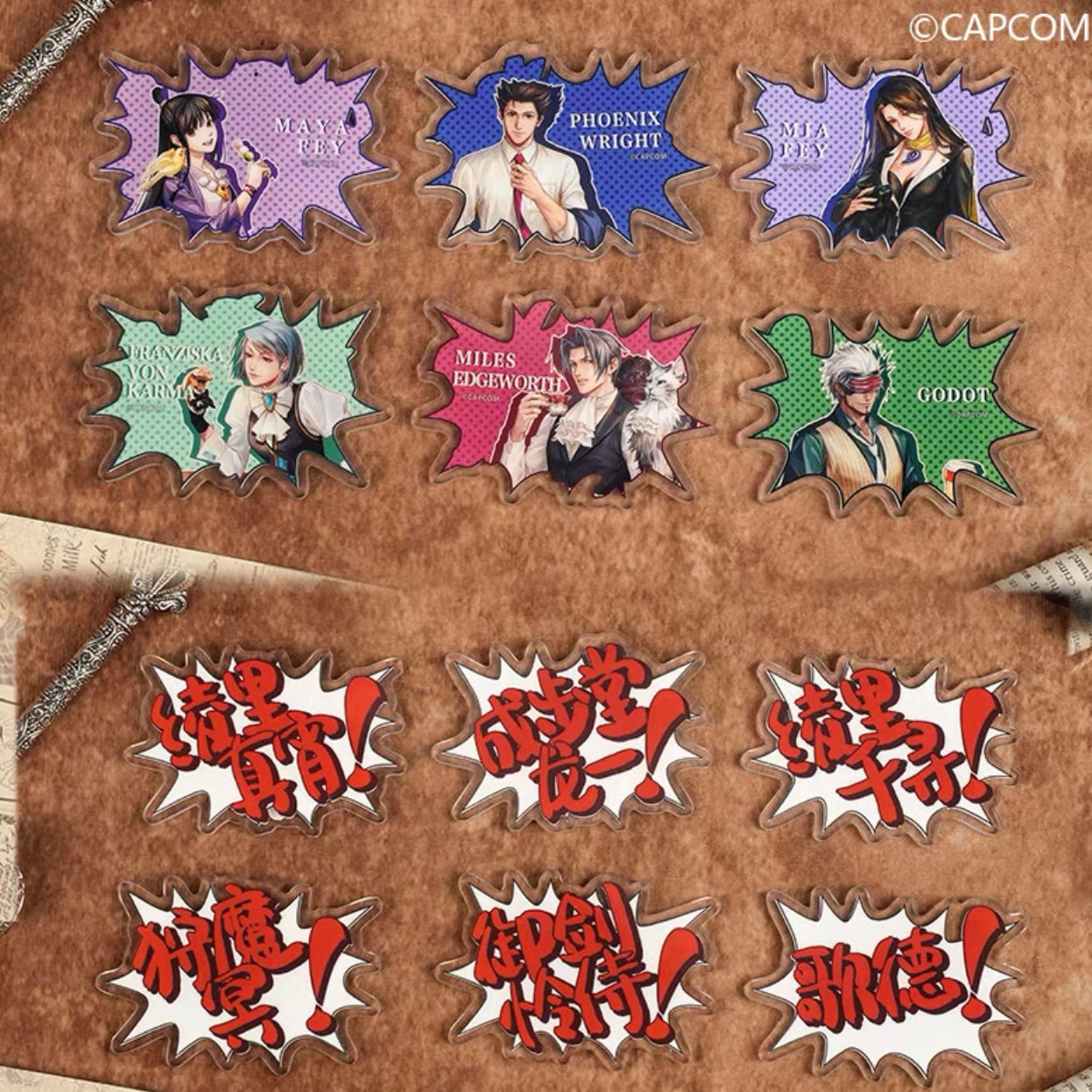 [PRE-ORDER] Ace Attorney x KUMAGUZI Acrylic Panel