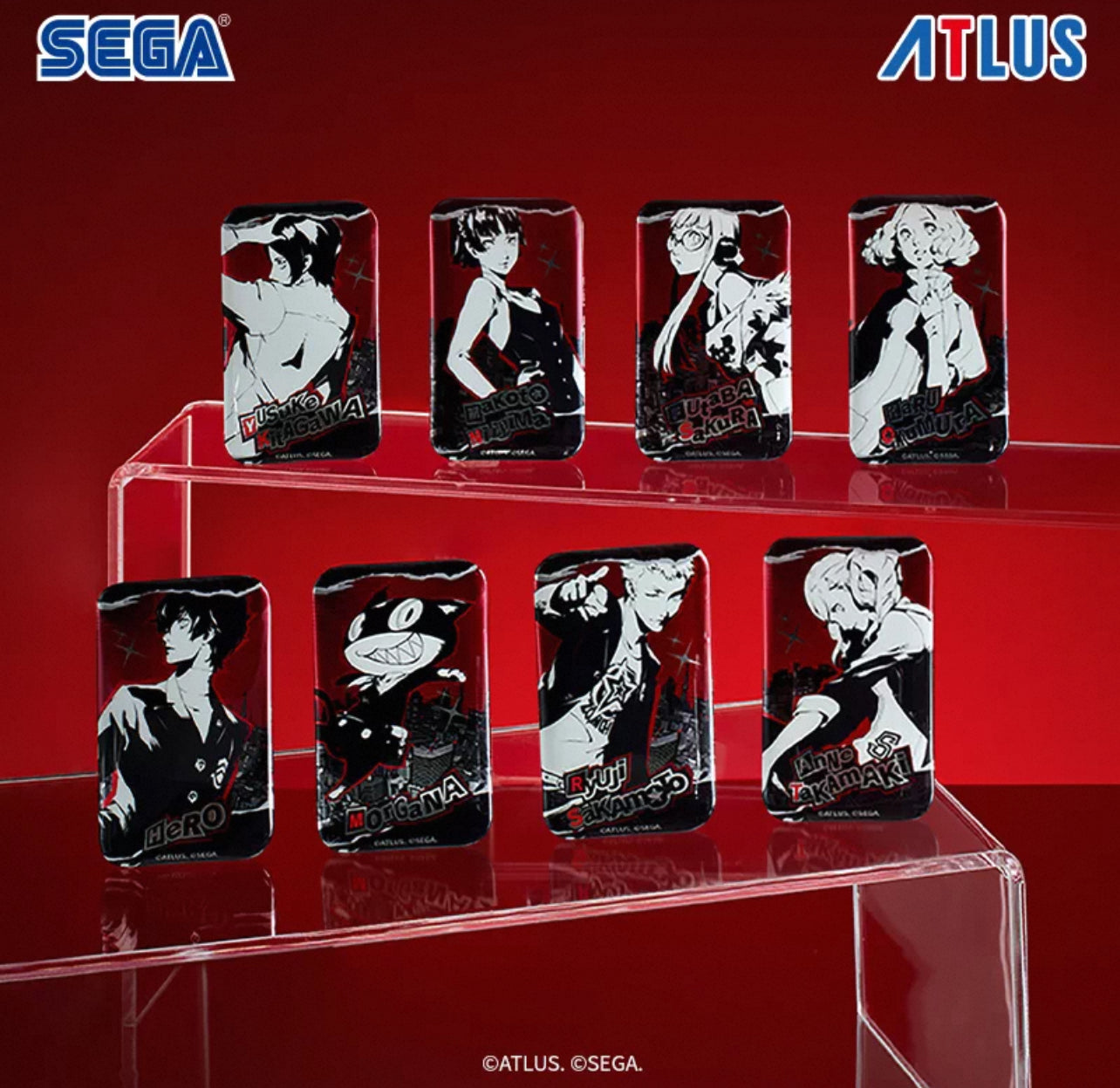 [PRE-ORDER] Persona 5 x SEGA STORE Square Can Badge Pin